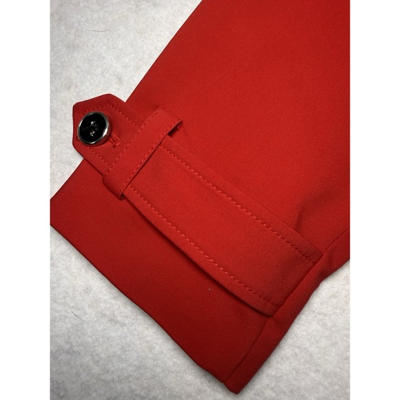 Kasper Red Blazer Women's Size 8 Button Front Lined Career Jacket - Picture 7 of 13